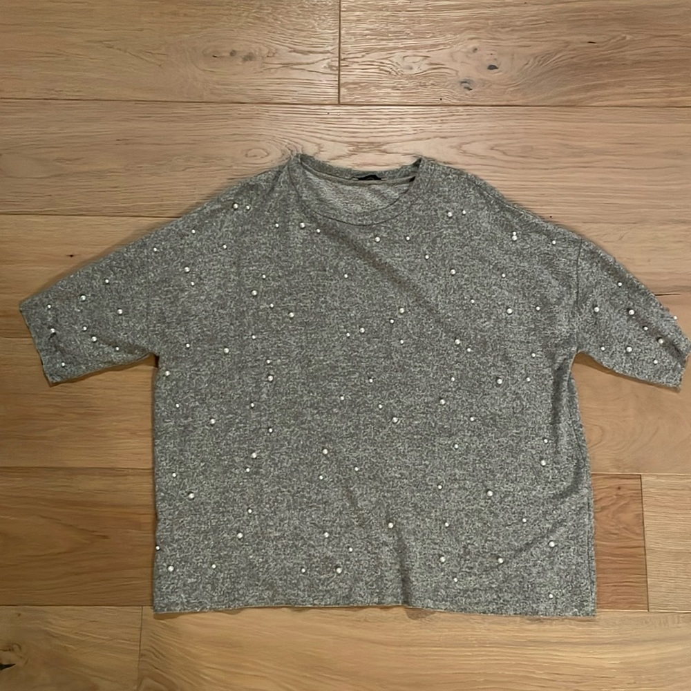 Zara Pearled Shirt.